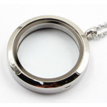 Factory Direclty 30mm Rd 316L Stainless Steel Floating Locket Pendant Without Stones